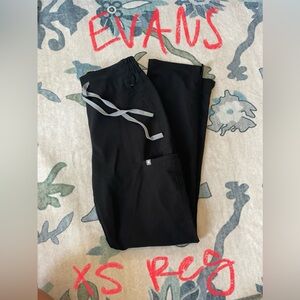 Figs Black Evans Scrub Pants XS